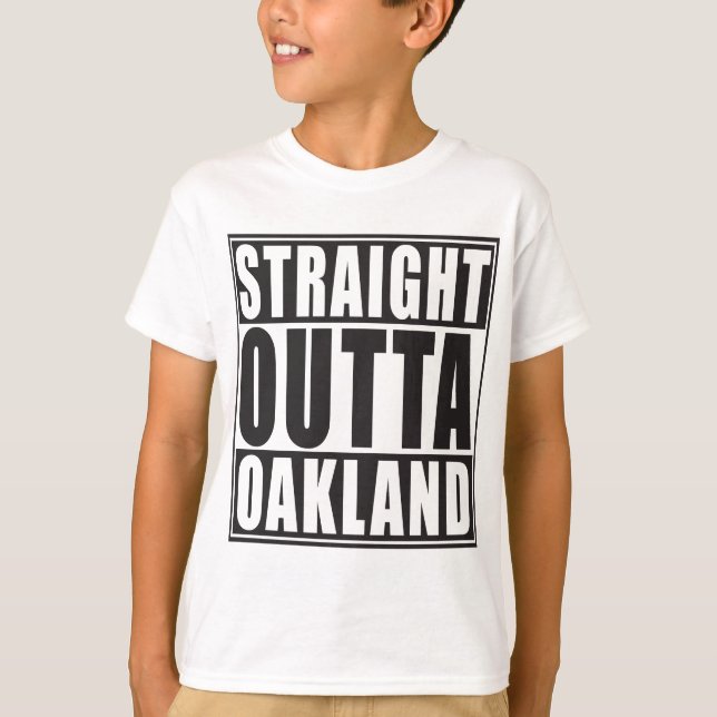 Rak Outta Oakland svart T-shirt (Framsida)