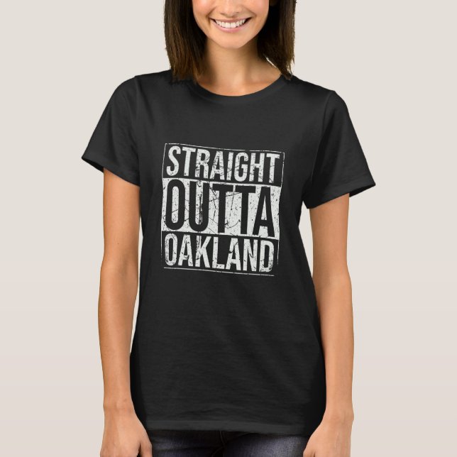 Rak Outta Oakland Vintage T Shirt (Framsida)