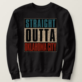 Rak Outta Oklahoma City Oklahoma OK Lång Ärmad Tröja