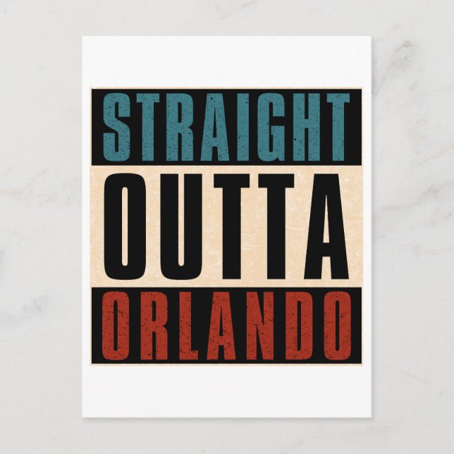 Rak Outta Orlando Florida FL Helg Vykort (Framsida)