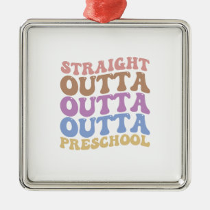 Rak Outta Outta Outta Preschool Julgransprydnad Metall