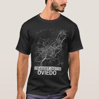 Rak Outta Oviedo stadskarta (det STORA TRYCKET) T Shirt