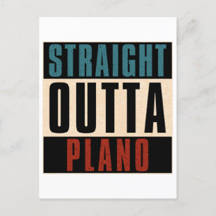 Rak Outta Plano Texas TX Vykort