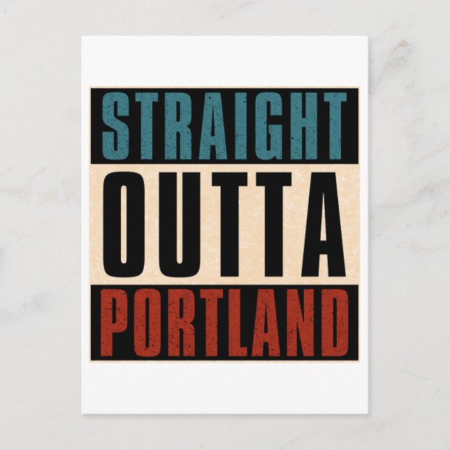 Rak Outta Portland Oregon ELLER Vykort (Framsida)