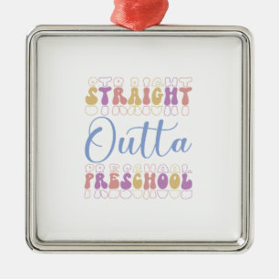 Rak Outta Preschool-lärare Julgransprydnad Metall