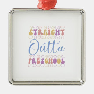 Rak Outta Preschool-lärare Julgransprydnad Metall
