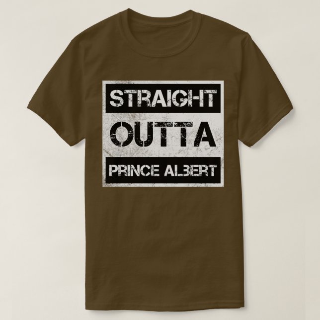 Rak Outta Prince Albert National Park Kanada T Shirt (Design framsida)