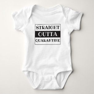Rak Outta Quarantine Funny Say Black White T Shirt
