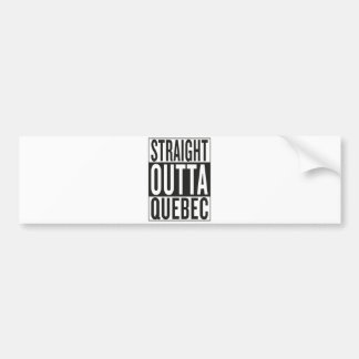 rak outta Quebec Bildekal