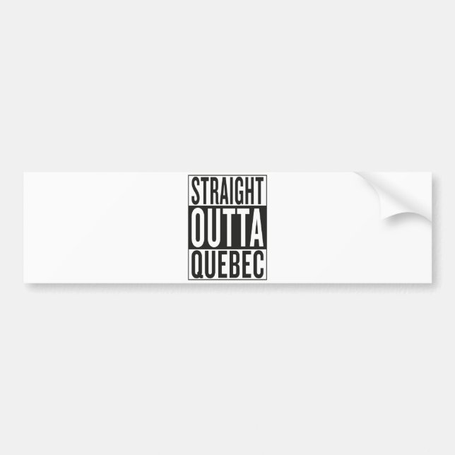 rak outta Quebec Bildekal (Framsidan)