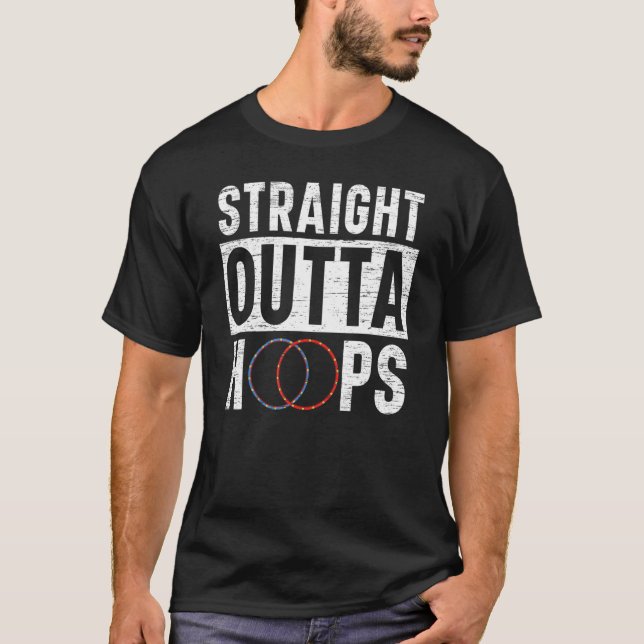 Rak Outta Ringar Hula Hooper Hooping Hula Ring T Shirt (Framsida)