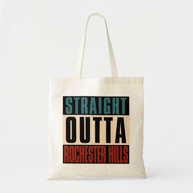 Rak Outta Rochester Backe Michigan MI Tygkasse (Framsidan)