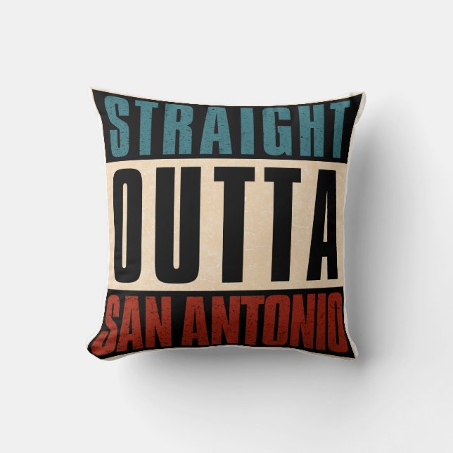 Rak Outta San Antonio Texas TX USA Kudde (Framsida)