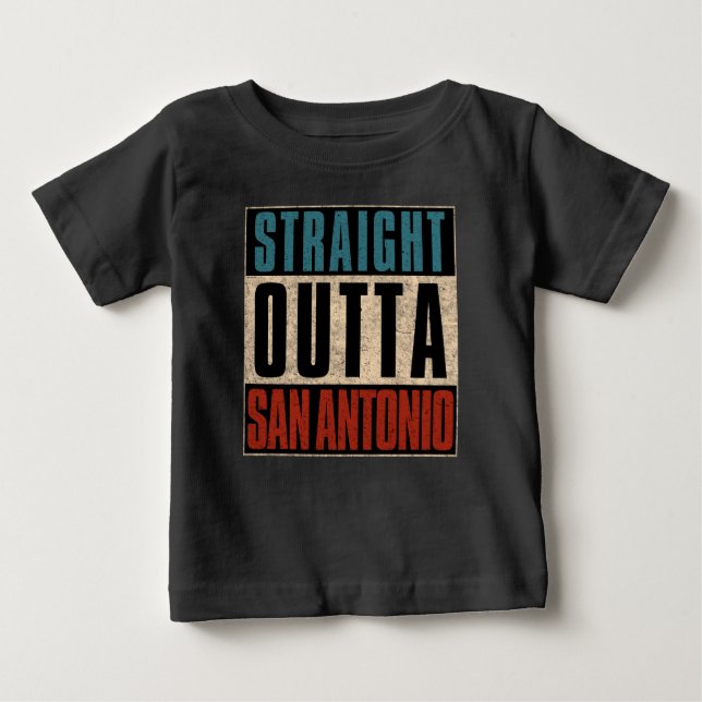 Rak Outta San Antonio Texas TX USA T Shirt (Framsida)