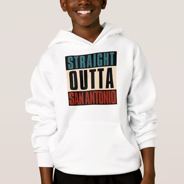 Rak Outta San Antonio Texas TX USA T Shirt (Framsida)