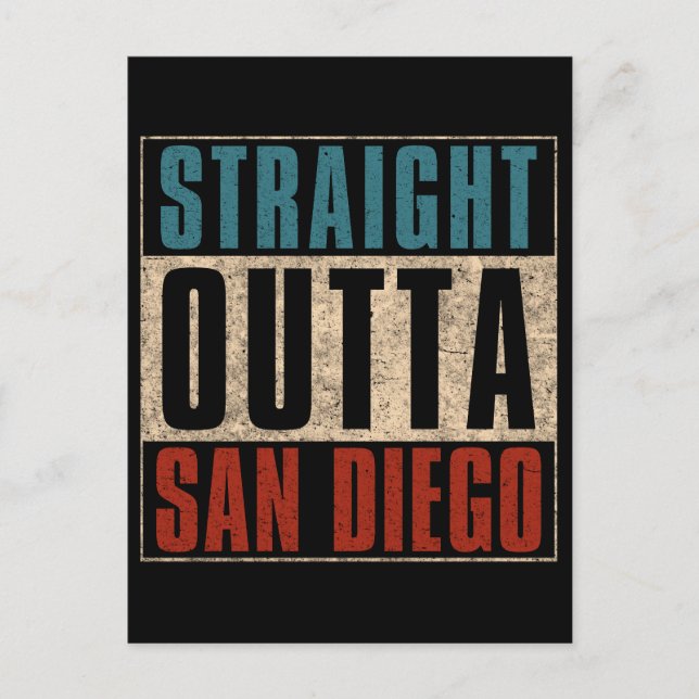 Rak Outta San Diego California CA USA Vykort (Framsida)