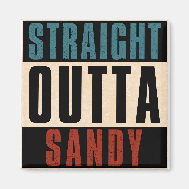 Rak Outta Sandy Utah UT Magnet (Framsidan)