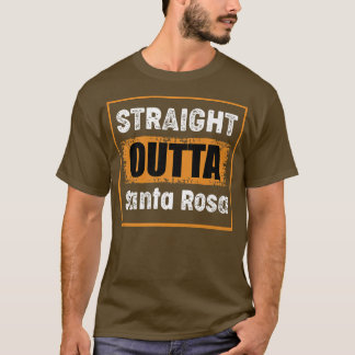 Rak Outta Santa Rosa California USA Retro Vin T Shirt