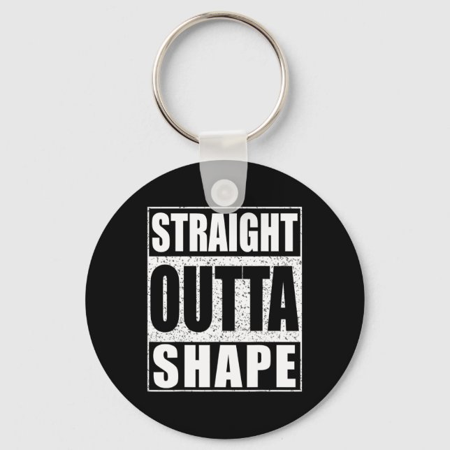 Rak Outta Shape Workout Nyckelring (Framsida)