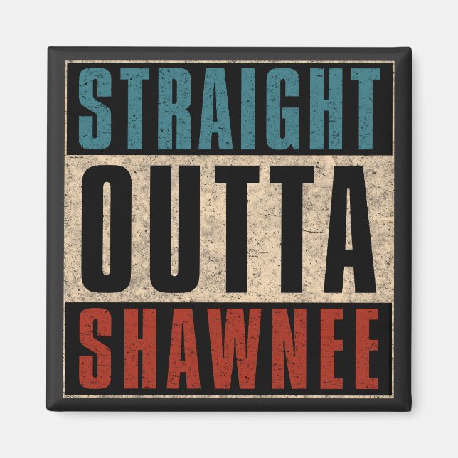 Rak Outta Shawnee Kansas KS Magnet (Framsidan)