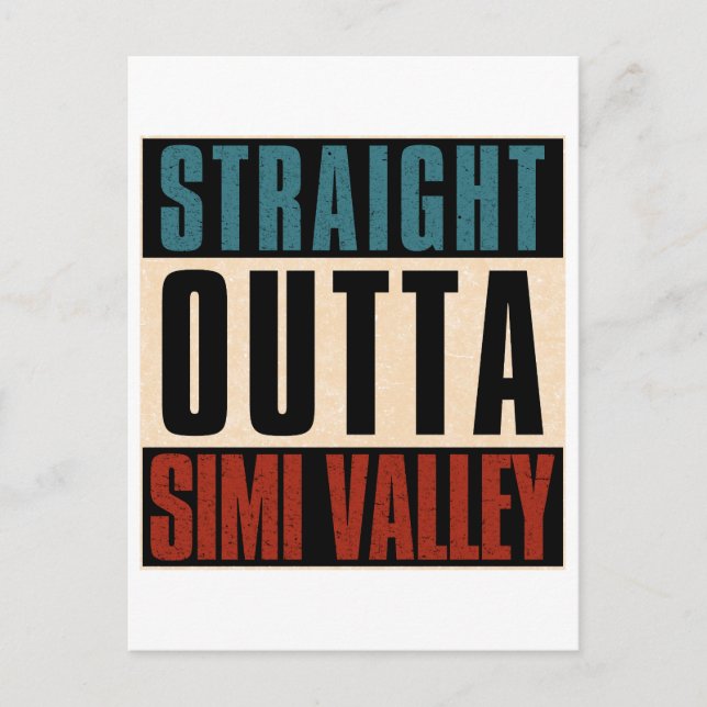 Rak Outta Simi Valley California CA Vykort (Framsida)