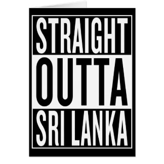rak outta Sri Lanka Hälsningskort