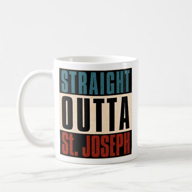 Rak Outta St. Joseph Missouri MO Kaffemugg (Vänster)