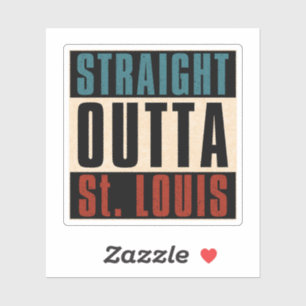 Rak Outta St. Louis Missouri MO Klistermärken