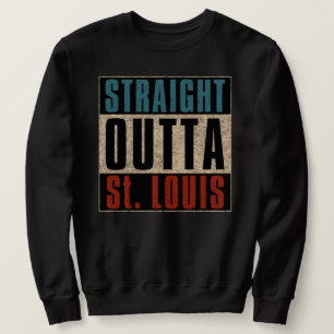 Rak Outta St. Louis Missouri MO Lång Ärmad Tröja