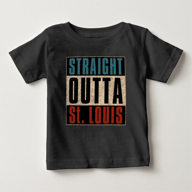 Rak Outta St. Louis Missouri MO T-Shirt (Framsida)