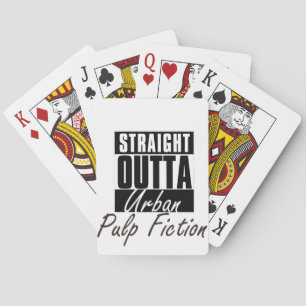 Rak Outta stads- skräp- fiktion Casinokort