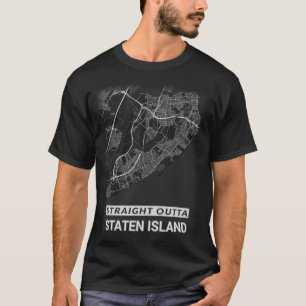 Rak Outta Staten ökarta (det STORA TRYCKET) T Shirt