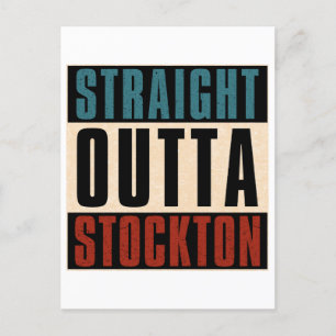 Rak Outta Stockton California CA Vykort