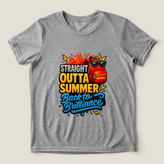 Rak Outta Summer Back to school Tee (Design Framsida)