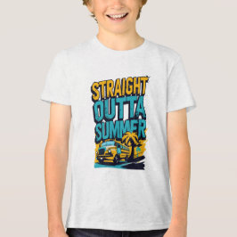 Rak Outta Summer - Retro Back to School T Shirt