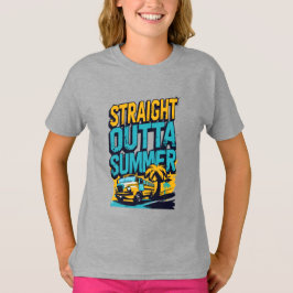 Rak Outta Summer - Retro Back to School T Shirt