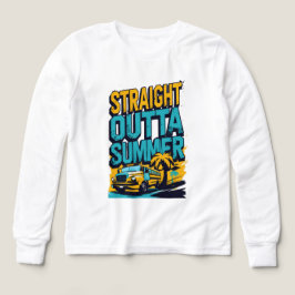 Rak Outta Summer - Retro Back to School T Shirt