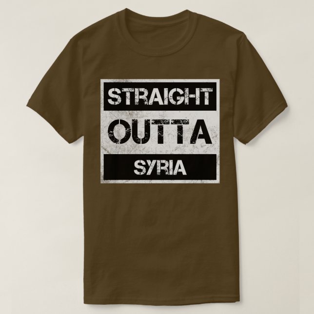 Rak Outta Syria Traveler Gift Land Expat N T Shirt (Design framsida)