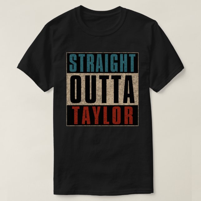 Rak Outta Taylor Michigan MI T Shirt (Design framsida)