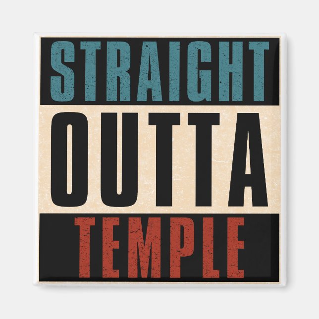 Rak Outta Temple Texas TX Magnet (Framsidan)