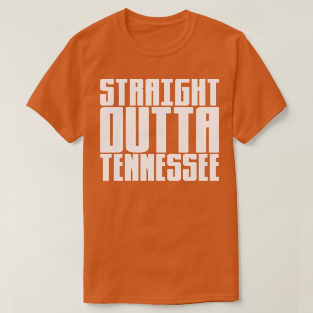 Rak Outta Tennessee T Shirt (Design framsida)