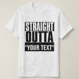 RAK OUTTA "TEXT" T-SHIRT