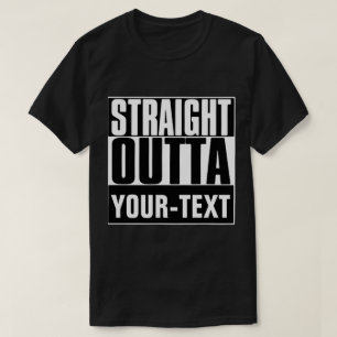 RAK OUTTA "TEXT" T-SHIRT