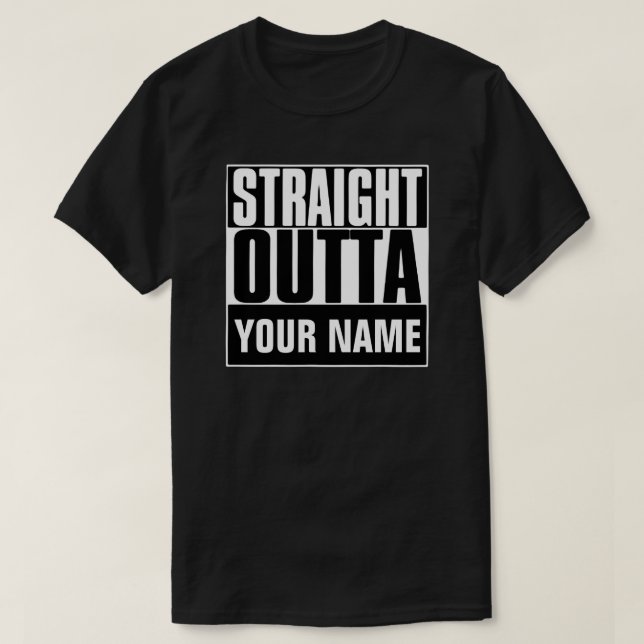 RAK OUTTA "TEXT" T-SHIRT (Design framsida)
