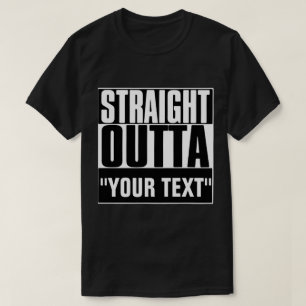 RAK OUTTA "TEXT" T-SHIRT