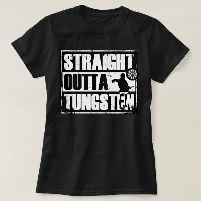 Rak Outta Tungsten kasta sig skjortan T-shirt (Design framsida)