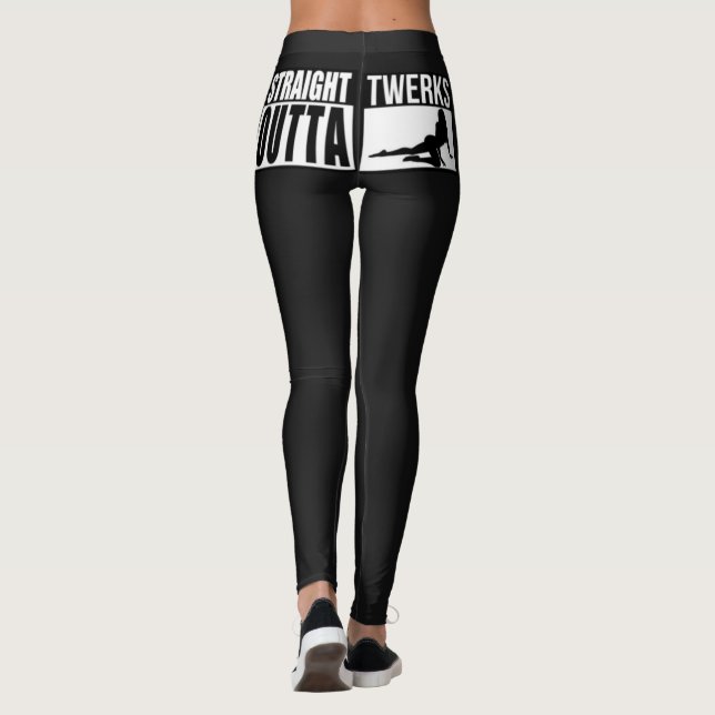 Rak Outta Twerks damasker Leggings (Baksida)