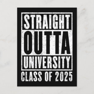 Rak Outta Universiteten 2025, stressad version Vykort