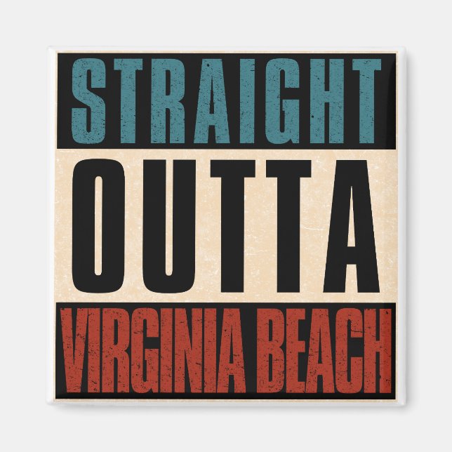 Rak Outta Virginia Beach Virginia VA Magnet (Framsidan)