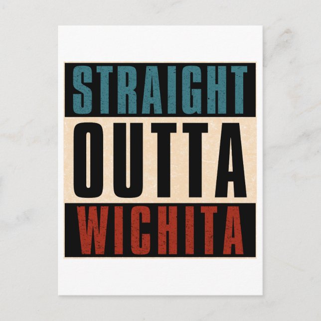 Rak Outta Wichita Kansas KS Helg Vykort (Framsida)